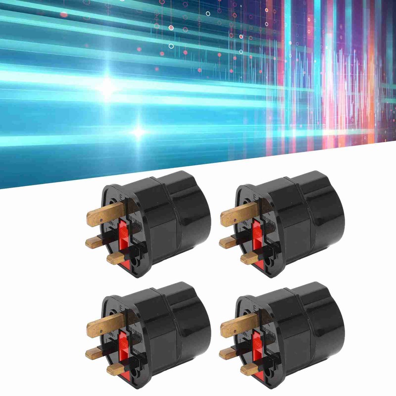 4PCS to Conversion Plug Grounding 2 Pin to 3 Pin