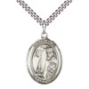 Saint Elmo Men's Pewter Medal Necklace– Patron Saint of Stomach