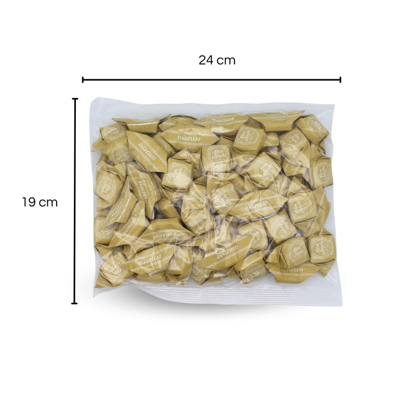 Mera & Longhi Caramelle Quadre Zenzero - 0.5 kg