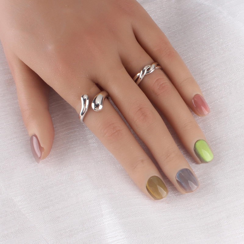 Handmade Nail Tips, Small Nails, Short Nail Art, 10 Pieces,