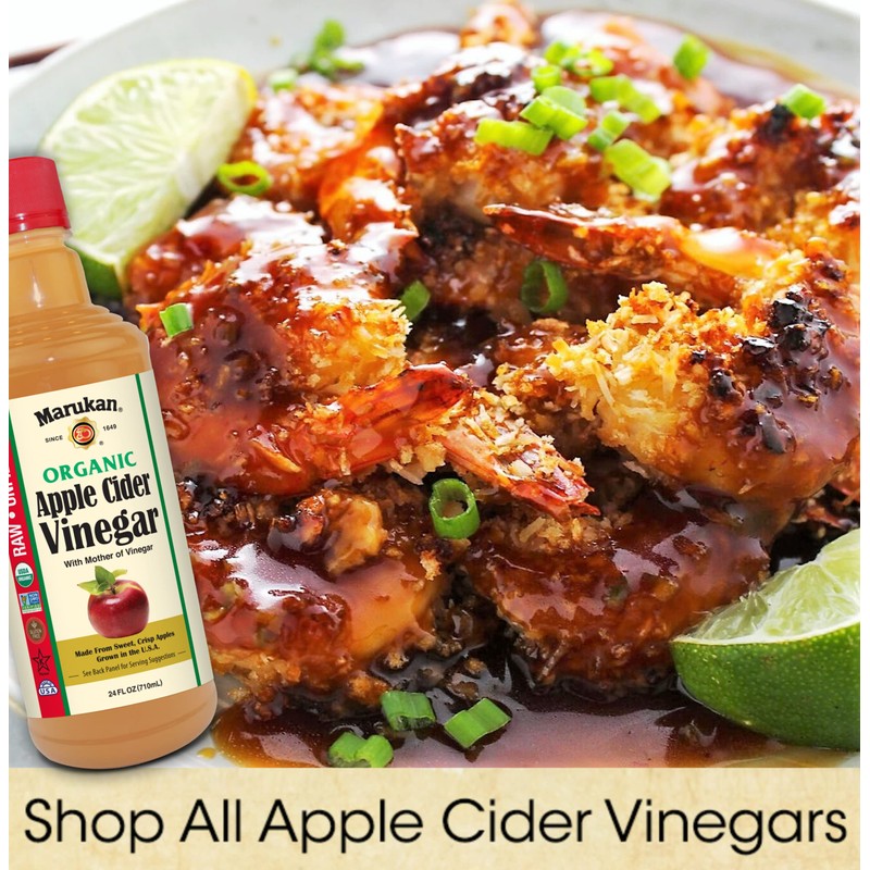 Marukan Organic Apple Cider Vinegar, 24 Ounce Glass Bottle (Pack