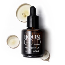 BOOM! by Cindy Joseph Boom Gold - All-Natural Facial Oil - Lightweight, Luxurious Hydration for Delicate Skin - Organic Ingredients - Dries Quickly fo