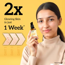 Inatur Vitamin C Face Serum| Skin Brightening & Repair | Enriched with Hyaluronic Acid, Amla Extract, Gotukola, Lemon Oil, Bergamot Oil | For Glowing & Radiant Skin | 30g