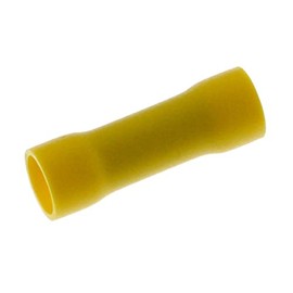 25x Butt Connectors Insulated 4.0 - 6.0 mm² Yellow Crimp Connector