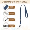 PATIKIL 3 Pack Dark Blue Lanyards for Keys, Cool Breakaway