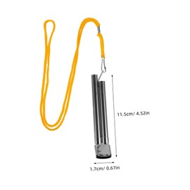 Kisangel Whistle for Referee Metal Whistle Emergency Hiking Lanyard Design Loud Sound for Sports