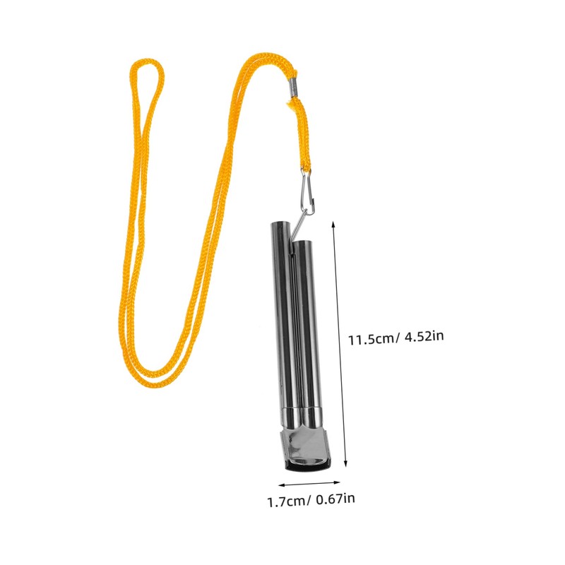 Kisangel Whistle for Referee Metal Whistle Emergency Hiking Lanyard Design