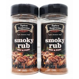 2 Pack of Smoky Rub Beef and Pork Spice Supreme Seasoning 8oz