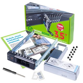WorkDone 3.5 Inch Drive Caddy with 2.5 Inch HDD Converter - Compatible with Dell PowerEdge Server Enclosure Hard Drive Frame for 14th Generation R740 R640 R540 R440 R340 R6415 R7415 R7425 X7K8W