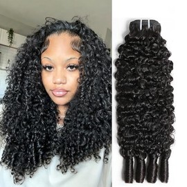 WBTH Extensiones de cabello humano rizado birmano de 22 pulgadas, un paquete rizado de cabello humano sin procesar, cabello birmano crudo, cabello hum