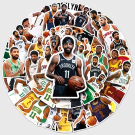Pack of 50 Kyrie Irving Waterproof Vinyl Stickers for Cars, Laptops, Skateboards, Helmets and More