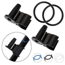 Alpidex Universal Holder for Rubber Buffer/Rubber Pads by Nordic Walking Sticks in Assorted Colours for Rubber Cushion on Nordic Walking Poles, white