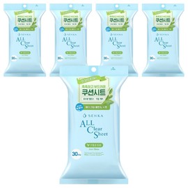 Senka All Clear Fresh Cleansing Sheets, 30 pieces, 5 pieces / 센카 올 클리어 프레시 클렌징 시트, 30개입, 5개