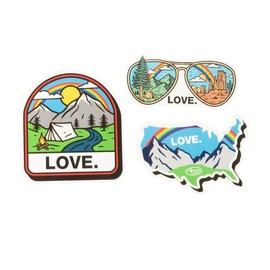 Subaru Logo Love Pride Decal Sticker 3 pcs Set Forester Outback Crosstrek WRX Legacy BRZ Solterra Crosstrek Ascent