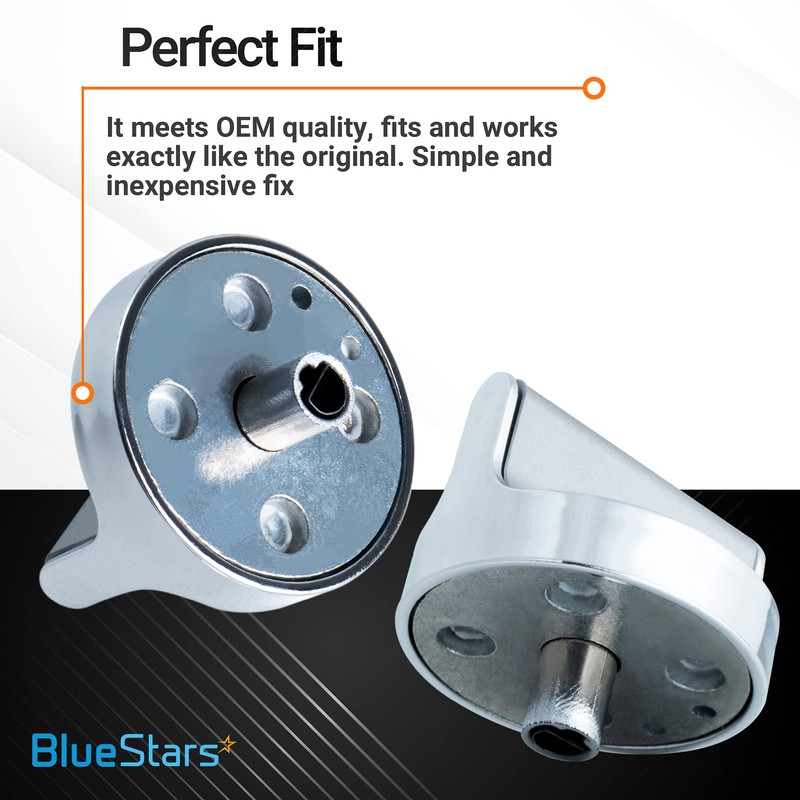 BlueStars 5-Pack W10594481 W10766544 Gas Range Stove Knobs - Compatible