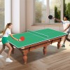 Unbranded 8FT Green Mid-Size Foldable Table Tennis Conversion Top Ping