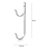 BFYDOAA Swimming Pool Aluminum Pole Hanger, 2 Pieces Aluminum Bracket