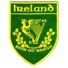 Erin Go Bragh Shield Embroidered Patch Irish Iron-On Ireland Clover
