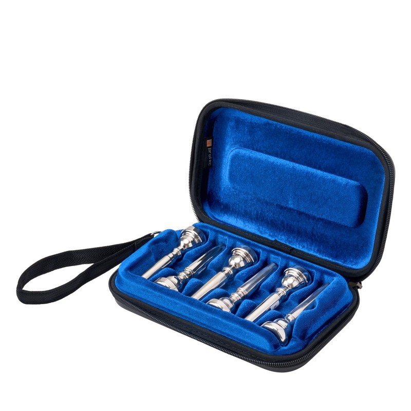 Protec ZIP Trumpet Mouthpiece Case (6-Piece), Black, Model BM214