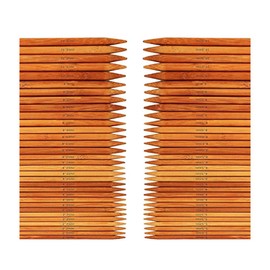 Milisten 75 Pcs Knitting Needles Set Bamboo Double Pointed Knitting Needles Set Crochet Sweater Needle Weave Craft Tool