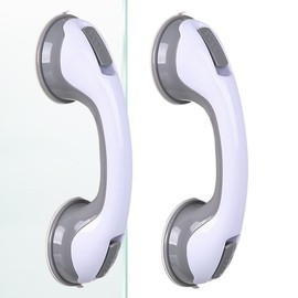Grab Bars for Seniors, Pack of 2 Shower Handles, No Drilling, Disabled Toilet Grab, Suction Handle Bathtub for Disabled Elderly, for Children, Disabled and Elderly