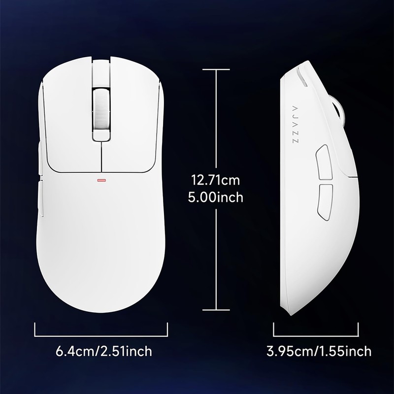 AJ200NLMC AI Gaming Mouse,61g Lightweight Tri-Mode Wireless Mouse with NearLink