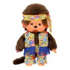Sekiguchi 252886 Original Monchhichi Boy Flower Power in Orange, Yellow