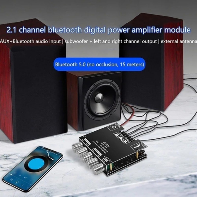 Hcskoss MT21 2.1 Channel Bluetooth 5.0 Audio Stereo Board Base