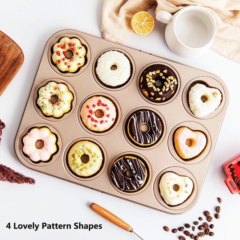 Molde de donut para hornear magdalenas, postres y mini bandeja