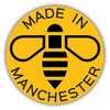 Zirni Made in Manchester Bee Sticker Decal Design 5" X 5"