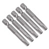 sourcing map 5 Pcs T30 Magnetic Torx Screwdriver Bits, 1/4