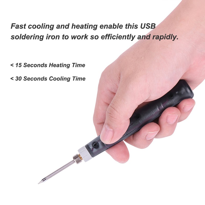 Fast Cooling & Heating USB Soldering Iron Durable Precision Soldering