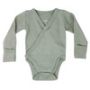 L'ovedbaby Unisex Baby Organic Cotton Kimono Bodysuit - Green - 6-9 Months