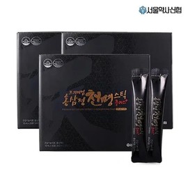 Seoul Pharmacists Credit Union Premium Red Ginseng Extract Cheonmyeong Stick Plus / 서울약사신협 프리미엄 홍삼정 천명 스틱 플러스