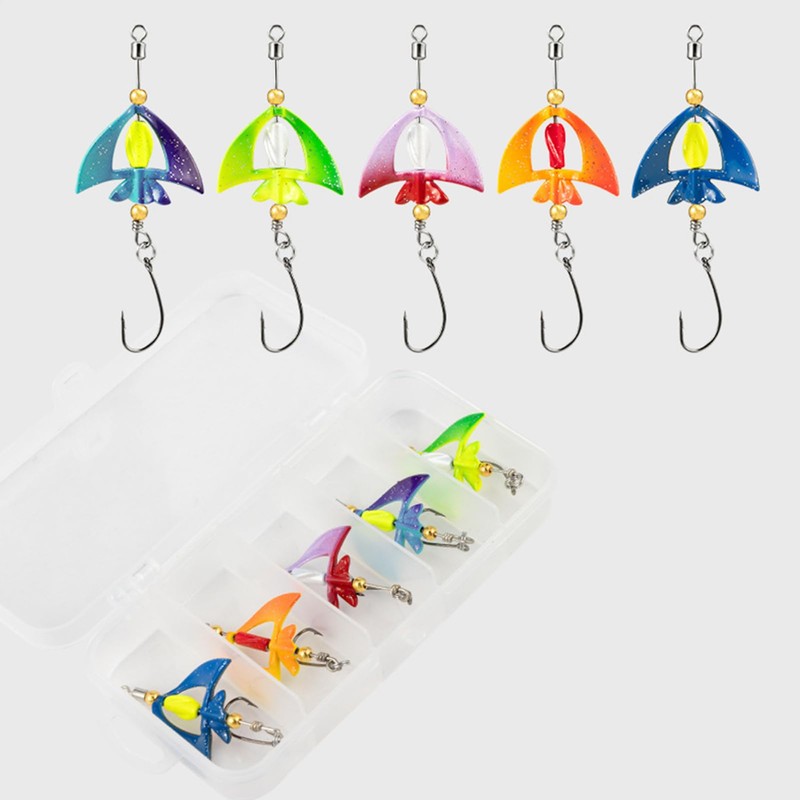 Bass Spinner Baits,Rotating Lures for Angling | Multifunctional Colorful Rotating