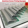 Aluminium Handle Rubber Blade Scraper Aluminium Screen Printing Squeegee for
