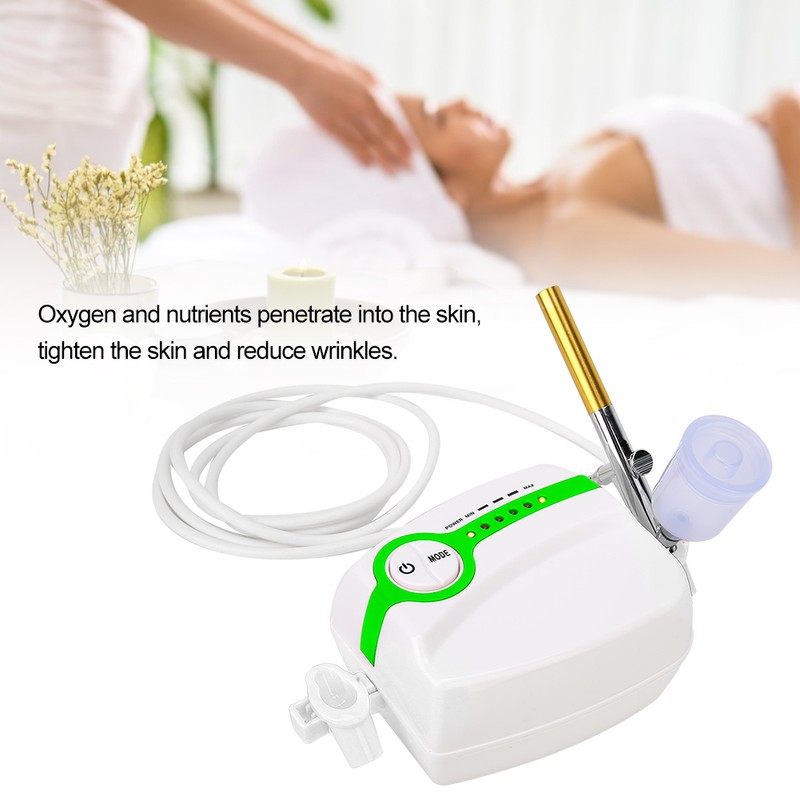 Green Portable Oxygen Injection Machine Airbrush Gun Spray Gun Nail