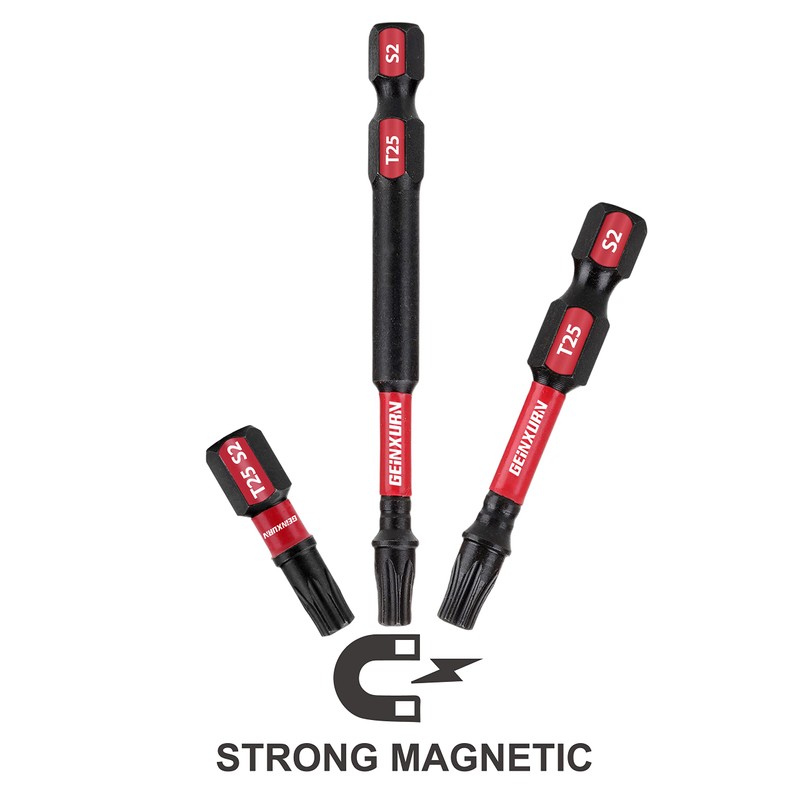 GEINXURN 30 Pieces T25 2 In. Impact Tough Magnetic #25