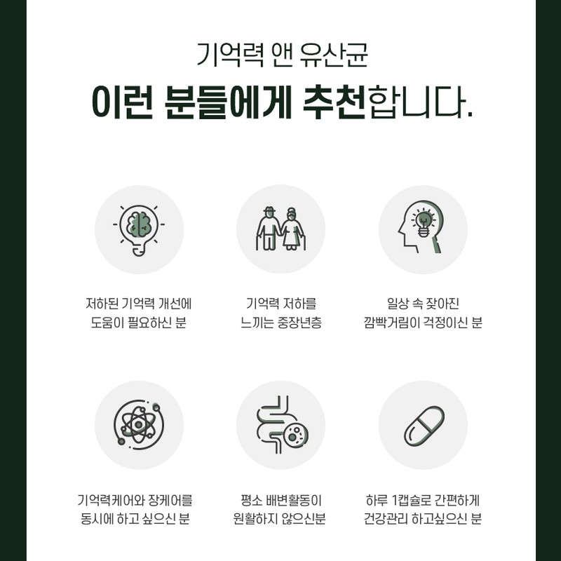뉴일리 Newly Memory & Probiotics Memory Care 60 Capsules 2