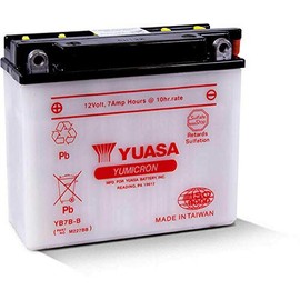 Yuasa Yumicron 12V Battery - YB7B-B/Black