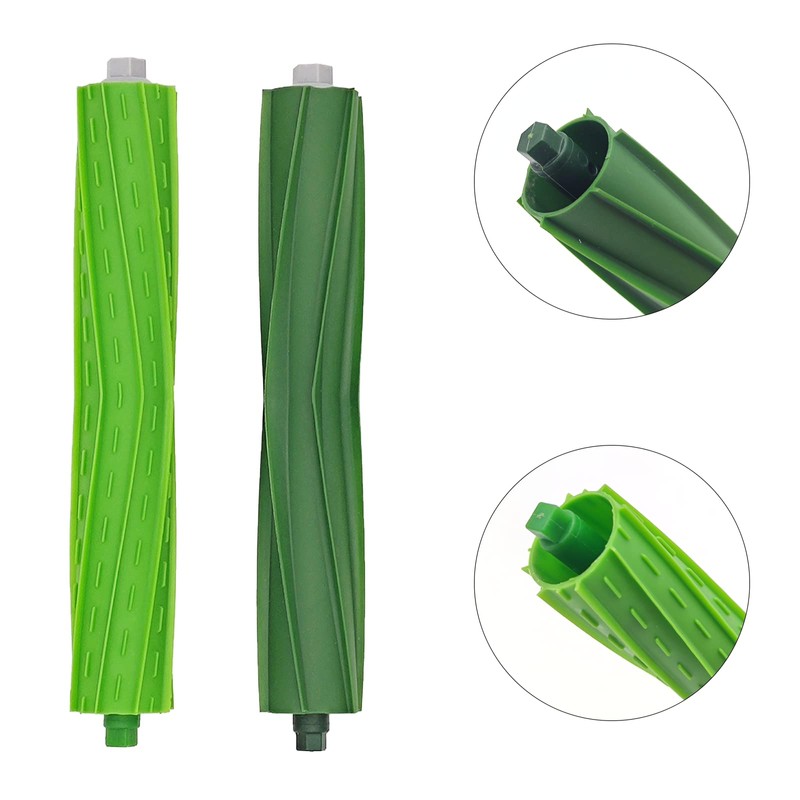 2 Set Replacement Rubber Brushes for robot roomb e i