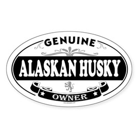 CafePress Alaskan Husky Oval Sticker Oval Car Bumper Sticker