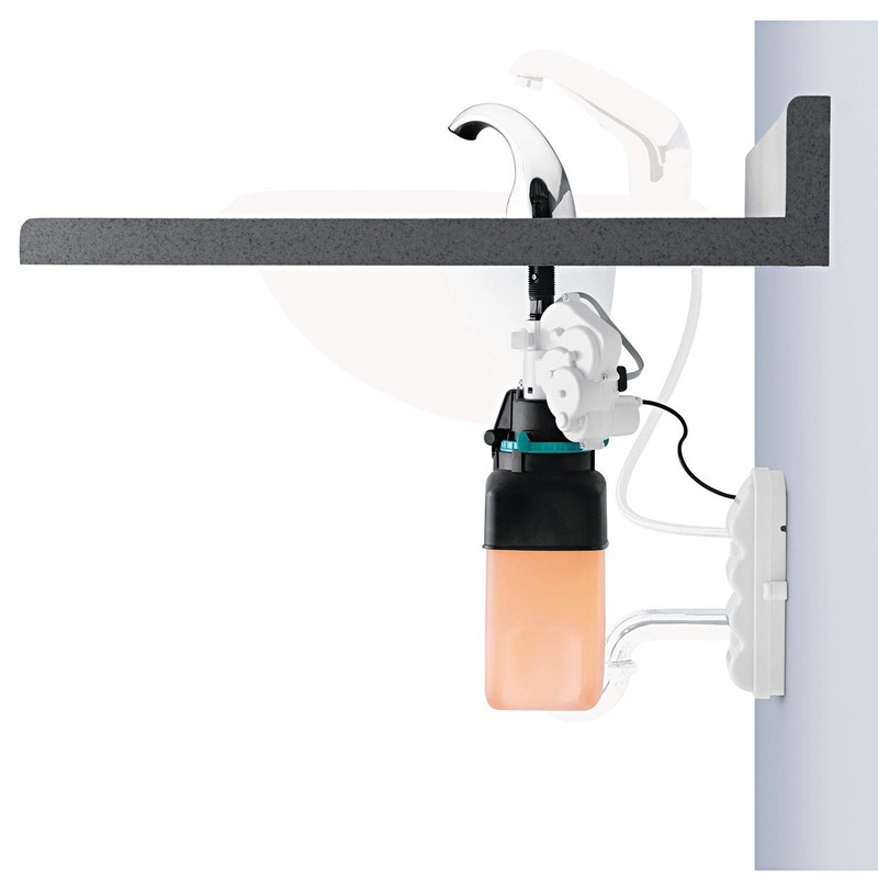 Rubbermaid Commercial One-shot Foam Soap Dispenser, Low Profile Metal, Polished