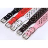 Pimaodog Studded Dog Collar, 2" Leather Spiked Dog Collar for