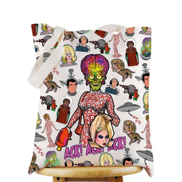 WZMPA Mars Alien Tote Bag Mars Movie Fans Gift ACK