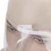 Protector de Ojos Desechable de Plástico, 50Pcs Viseras Faciales Desechables,