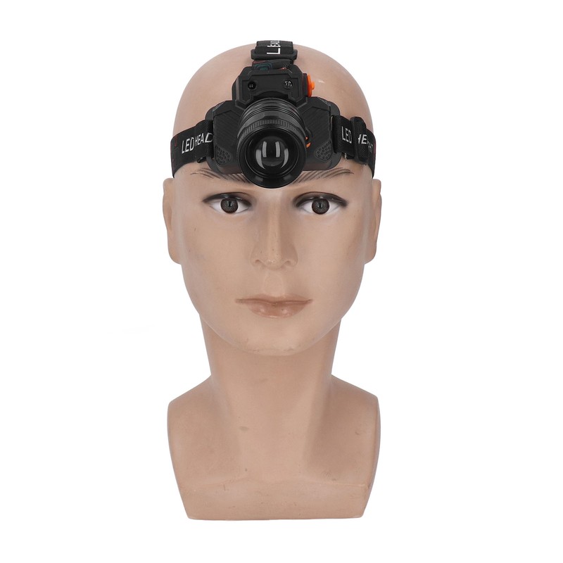 Head Lamp USB Rechargeable 3 Light Modes LED Lens 1500lm