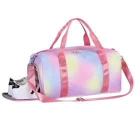 HAWEE Travel Bag Large Men's Sports Bag Weekender Women's Foldable Gym Bag with Shoe Compartment & Wet Compartment Waterproof Travel Duffle Bag Lightweight Hand Luggage Bag for Travel Sports Fitness
