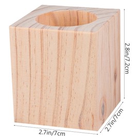 NUOBESTY Solid Wooden Round Furniture Leg Risers Blank Wood Lifters for Tables Chairs Sofas Height Increase