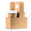 2 Cup Kraft Cardboard Beverage Carrier (Pack of 10) -